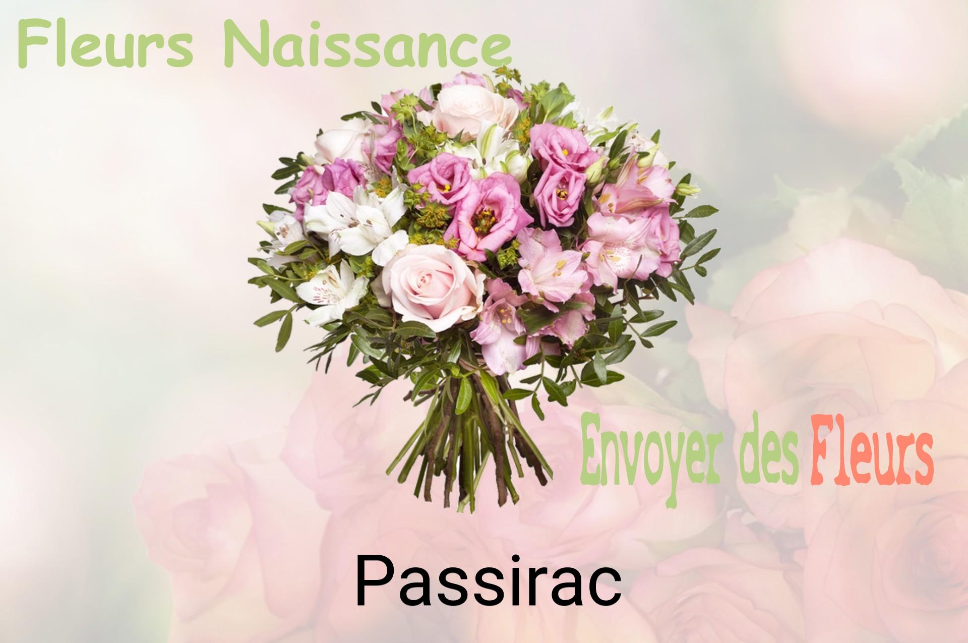 Bouquet de fleurs de naissance livré à Passirac